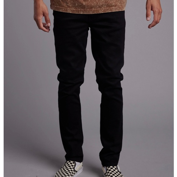 RSQ Seattle Skinny Tapered Black Jeans. Men’s 30x34. EUC - Picture 3 of 6